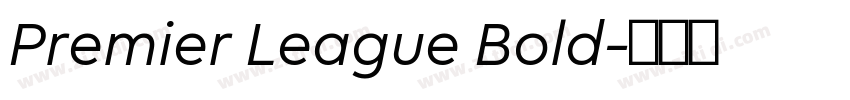 Premier League Bold字体转换